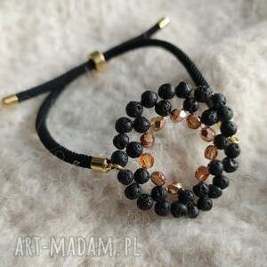 Prezent na sznurku, błyszcząca, elegancka, bransoletka