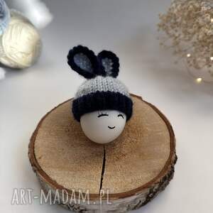 Czapeczka z uszami zająca na jajka wielkanocne - 1 szt