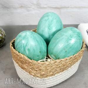 handmade dekoracje wielkanocne duże jajo wielkanocne - ozdoba ceramiczna