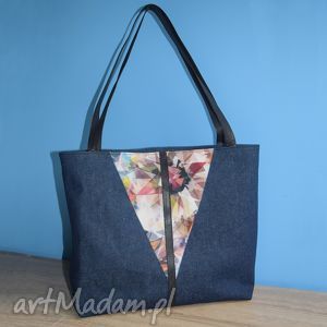 handmade pomysł na prezent pod choinkę duża torba - shopper bag - mozaika