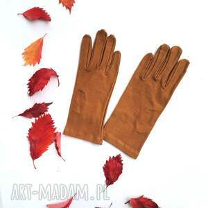 rękawiczki ciepły braz dzianinowe krótkie one size (etno boho, folk, frida)
