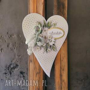 kartki kartka ślubna w kształcie serca