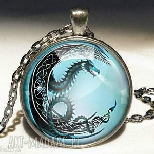 księżycowy smok - duży medalion - Naszyjniki