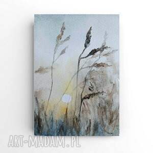 TRAWY akwarela formatu A5