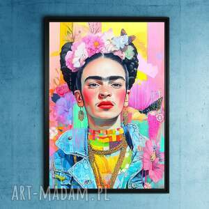 rockowa frida - grafika na plakacie A3 plakat A3, portret, prezent