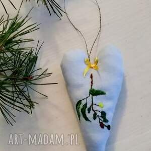 handmade dekoracje zawieszka ozdobna z haftem