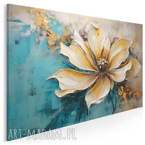 obraz na płótnie - abstrakcja kwiat płatki elegancki 70x50 cm 109601