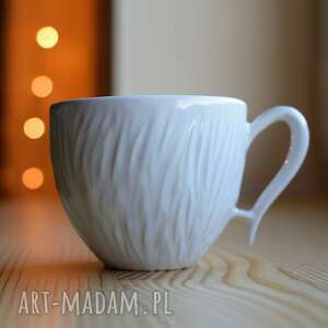 filiżanka ceramiczna biała kawę