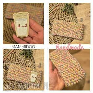 Wełniana na opaska, robione na drutach, wełna