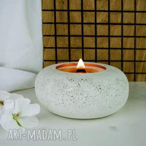 handmade dekoracje sojowa świeca zapachowa w betonie gold