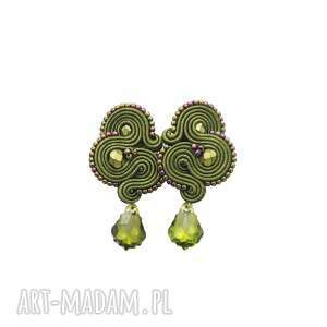 kolczyki soutache femidi olivine