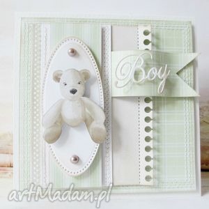 scrapbooking kartki dla maluszka, chłopiec, urodziny, gratulacje