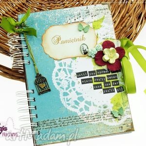 handmade pamiętnik - ptasi ogród