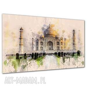 Obraz na płótnie Taj Mahal 120x80 cm - akwarela