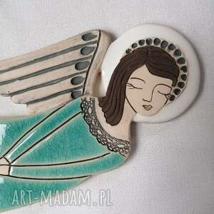 anioł ceramiczny - azure vela - Smokfa dom ceramika