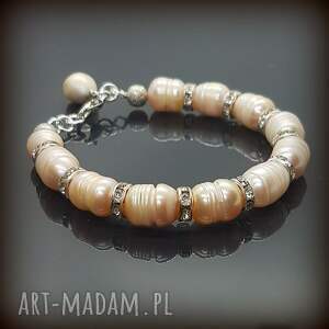 bransoletka perły 0338, perłowa biżuteria z pereł, perła hodowlana