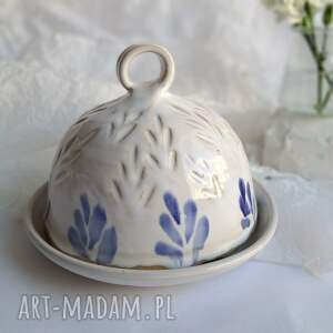 maselnica ceramiczna, prezent handmade, prezent, pokrywka, święta