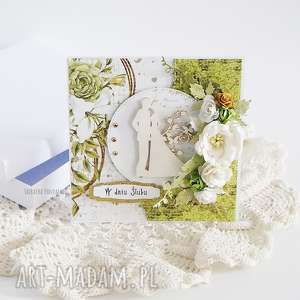 ręcznie robione scrapbooking kartki kartka ślubna w pudełku, 448