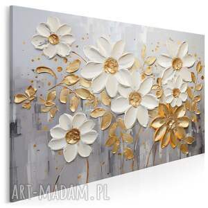 vaku dsgn obraz na płótnie - kwiaty bukiet dekoracyjne 120x80 cm 103701