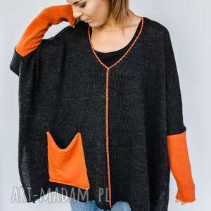 swetry oversize luźny sweter, oversize, duży rozmiar, wełniany