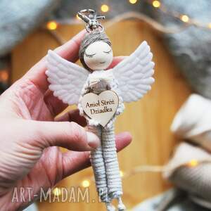 Prezent na Dzień - Anioł Stróż Dziadka | Breloczek