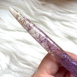 Szydełko z uchwytem z żywicy epoksydowej, rękodzieło