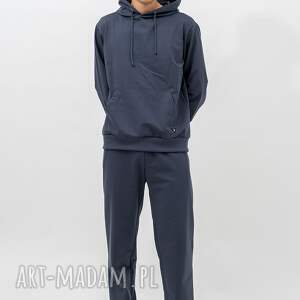 komplet dresowy męski - jaman grafit bluza z kapturem, spodnie męskie