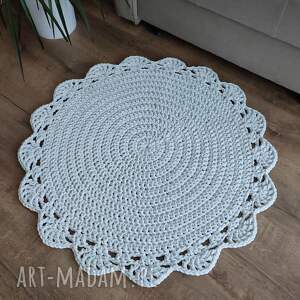 Dywan szydełkowy okrągły ze sznurka 80cm