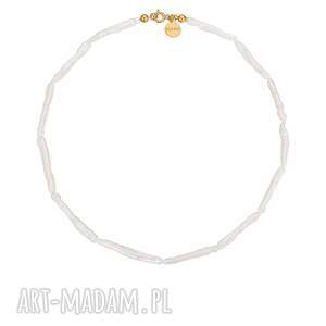 złoty naszyjnik z pereł naturalnych, perły, kolia, perełki