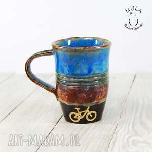 handmade ceramika kubek rower