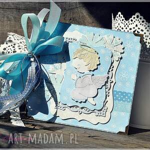 handmade scrapbooking albumy album na chrzest święty