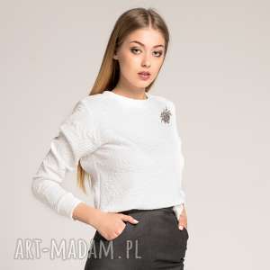 biała bluza white wild, sweter