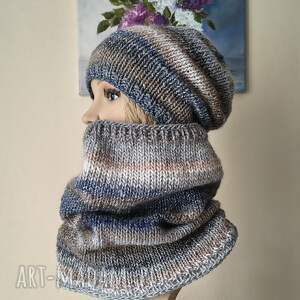 RĘCZNIE NA DRUTACH - W chmurach - miły, ciepły, otulający komplet