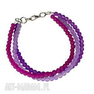 ze szklanych w222, bransoletka - koralików