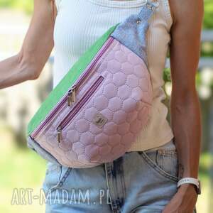 happyart kolorowa nerka xxl, mini plecak, nerkoplecak na prezent, pluszowa