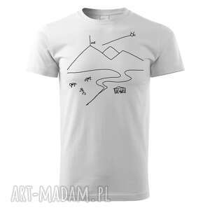 tatra art rawhabits tatrzańska klasyka white, koszulka grafika, góry