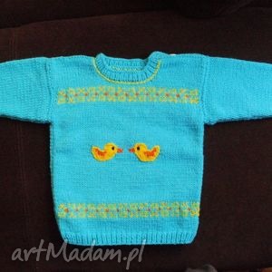 handmade sweterek "kaczki"