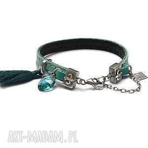 ręcznie wykonane lilijki /blue strap/ - bransoletka