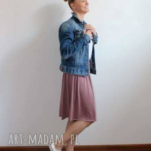 midi letnia zwiewna spódnica rozmiary brudny - Szary mary