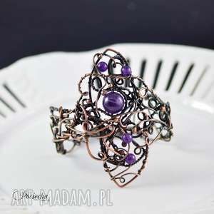 handmade amathyst queen - bransoletka z ametystami