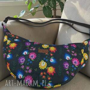 torebka crossbody półsiężyc łowicz listonoszka