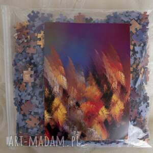 handmade puzzle 1000, 70x50cm, fraktal jesień