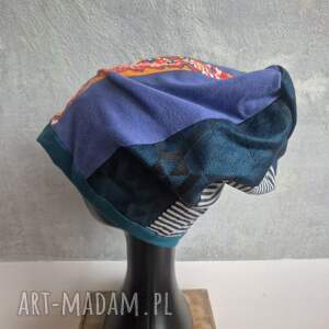 Czapka kolorowa Smerfetka na podszewce rozmiar uniwersalny ciepła