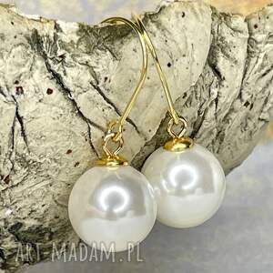 Perłowe kolczyki w stylu klasycznego minimalizmu c1151