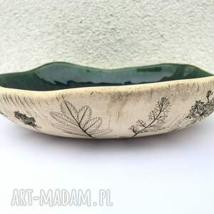 ceramika ana miska z polnymi roślinami, prezent dla niej, naturalne