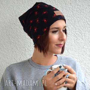 czapka beanie pająki spiderman ciepła unisex