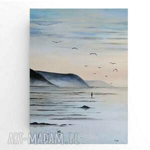 Na plaży - obraz akrylowy na płótnie 40 x 30 cm