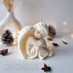 handmade pomysł na świąteczne prezenty świeca sojowa sleeping angel