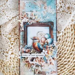 Prezent Today is your birthday, ręcznie robiona kartka