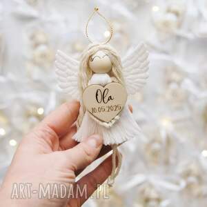 Prezent Aniołek podziękowanie dla gości z personalizacją | Imię data